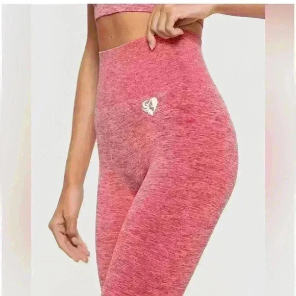 Women’s Best Move Seamless Legging Red Marl XS - Picture 4 of 10